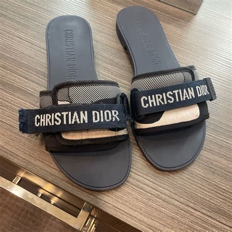 christian dior slippers fur|genuine Christian Dior sandals.